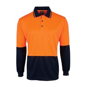 JB’s Hi Vis L/S Jaquard Knit Non Cuff Polo