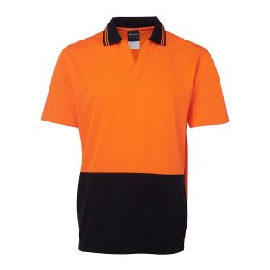 JB’s Hi Vis S/S Non Button Polo