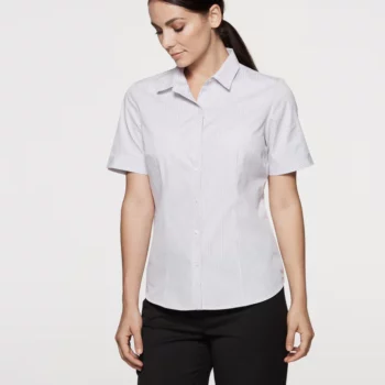 Bayview Wide Stripe Short Sleeve Shirt – Ladies