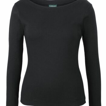 C of C  Ladies Long Sleeve Boat Neck Tee