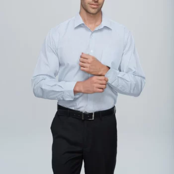 Bayview Wide Stripe Long Sleeve Shirt  – Men’s