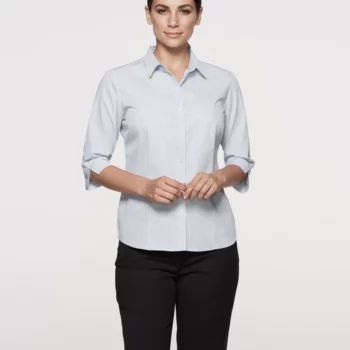 Bayview Wide Stripe 3/4 Sleeve Shirt  – Ladies