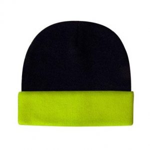 Acrylic Beanie Hi-Vis Turn-Up