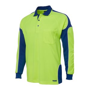 JB’s Hi Vis 4602.1 Long Sleeve Arm Panel Polo