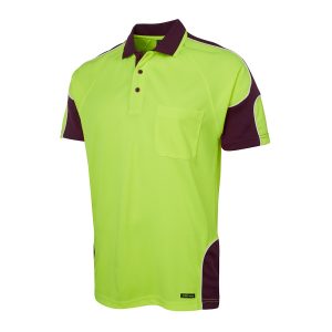 JB’s Hi Vis 4602.1 Short Sleeve Arm Panel Polo