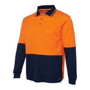 JB’s Hi Vis Cotton Back Polo – Long Sleeve