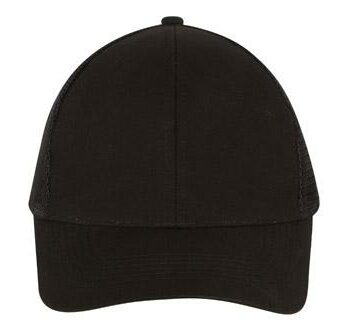 6PNL Brushed Cotton Cap w/- Mesh Back