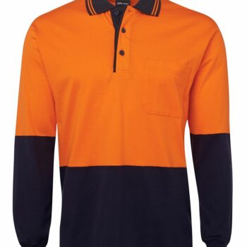 JB’s Hi Vis Cotton Polo – Long Sleeve