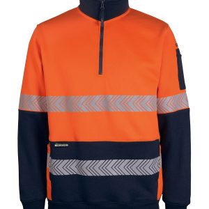JB's HV 330G 1/2 ZIP SEGMENTED TAPE FLEECE