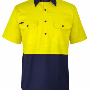 JB’s High Vis Close Front Short Sleeve Work Shirt