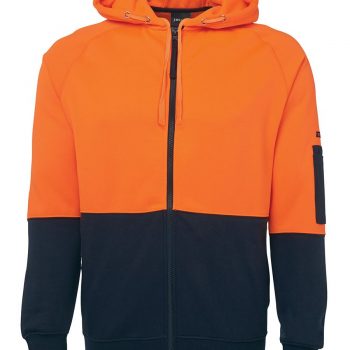 JB’s Hi Vis Full Zip Fleecy Hoodie