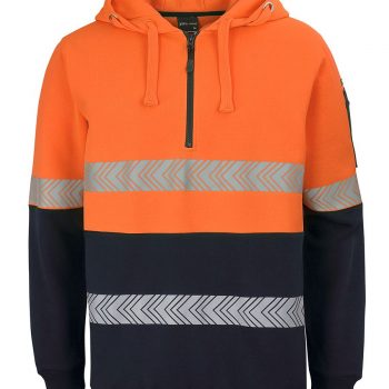 High Vis D/N 1/2 Zip Segmented Tape Hoodie