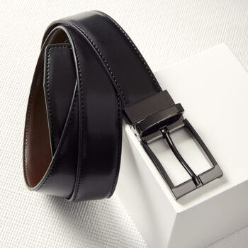 Mens Leather Reversible Belt