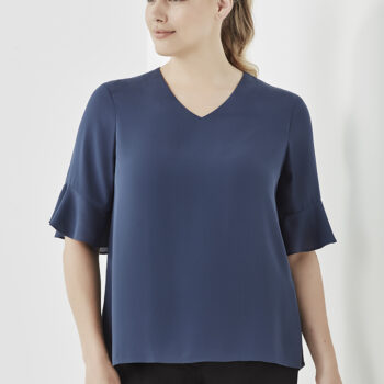 Aria Fluted Sleeve Blouse