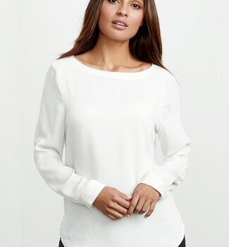 Madison Ladies Boatneck Blouse