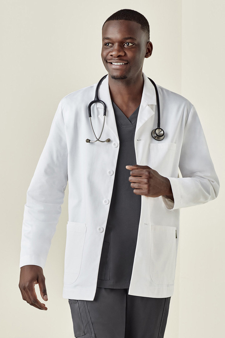 Hope Mens Cropped Lab Coat Selector Uniforms