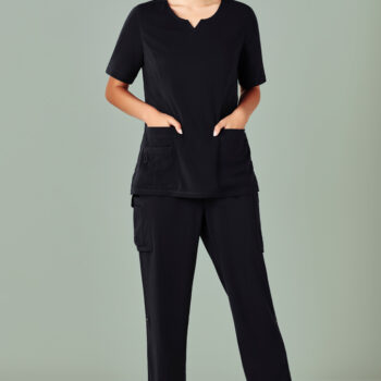 Womens Round Neck Scrub Top