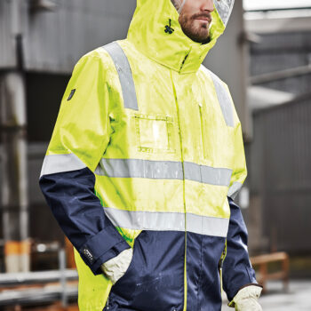 Mens Hi Vis 4 In 1 Waterproof Jacket