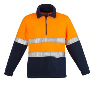 Unisex Day/Night Fleece Jumper - Hooped