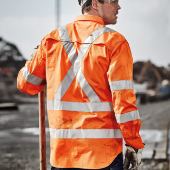 Mens Hi Vis X Back Taped Shirt