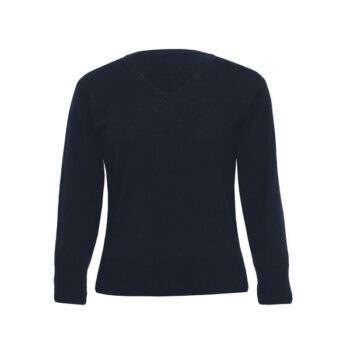 Merino Detailed Vee Pullover – Womens
