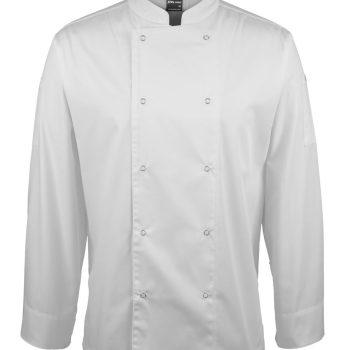 Long Sleeve Snap Button Chefs Jacket