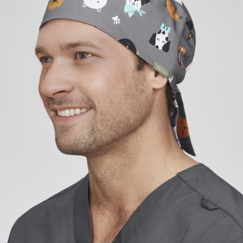 Printed Unisex Scrub Cap