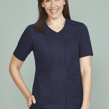 Parks Womens Zip Front Scrub Top
