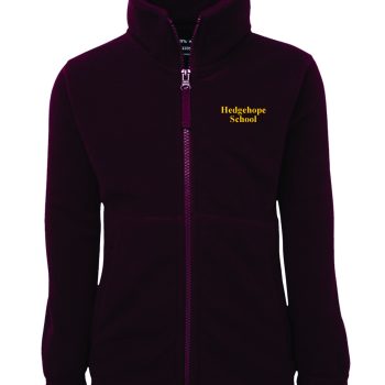 Hedgehope School Adults Size Full Zip Polar Fleece